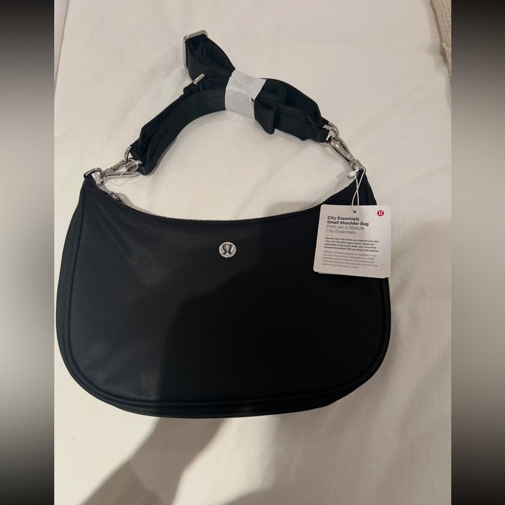 lululemon athletica Classic Black Shoulder Bag